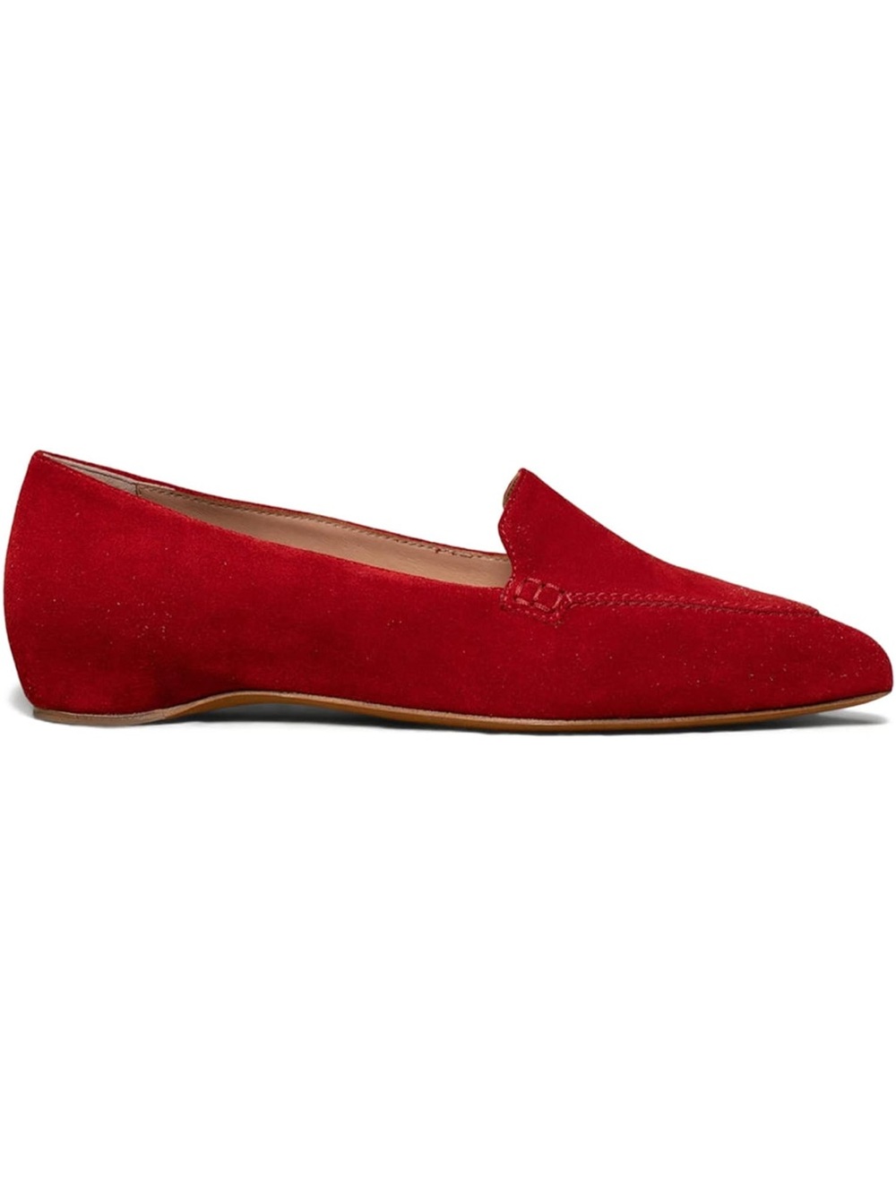 Casual Pointed Toe Loafer Flats Shoes Slip On Suede Penny Loafers Flat Heel